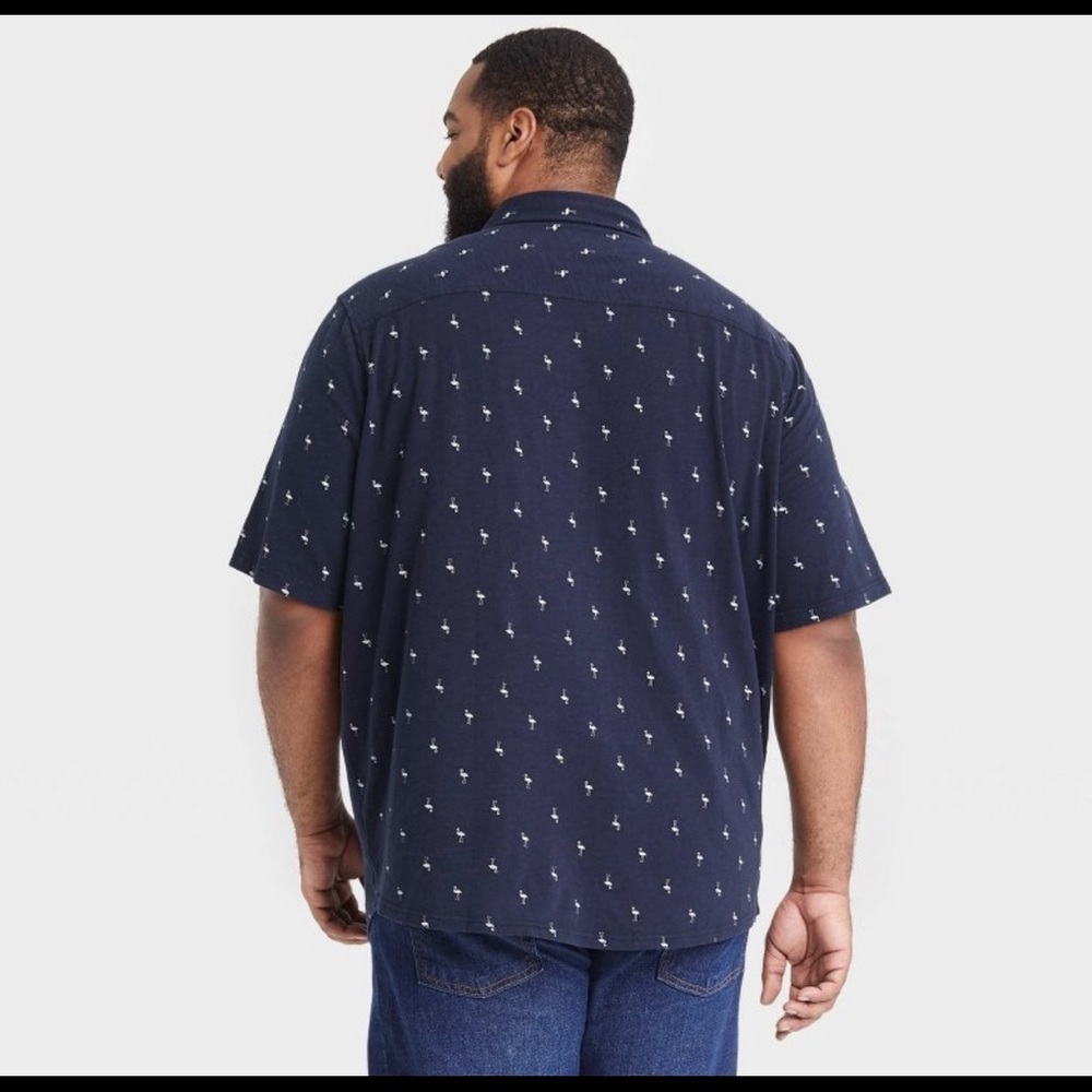 🆕 Mens flamingo relaxed dress shirt 2XL tall - Picture 2 of 4